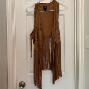 Forever 21 fringe vest